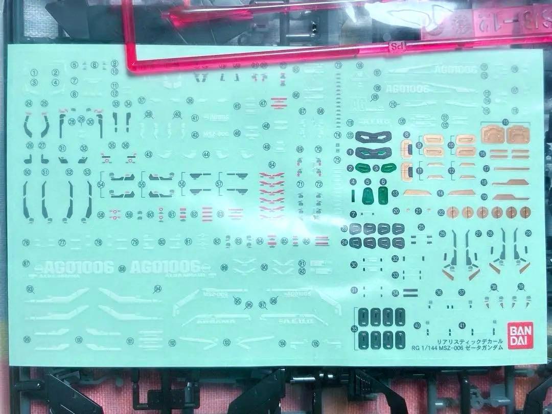 初版品 美品 赤バンダイ RG 1/144 Zガンダム リアルグレード 状態良好