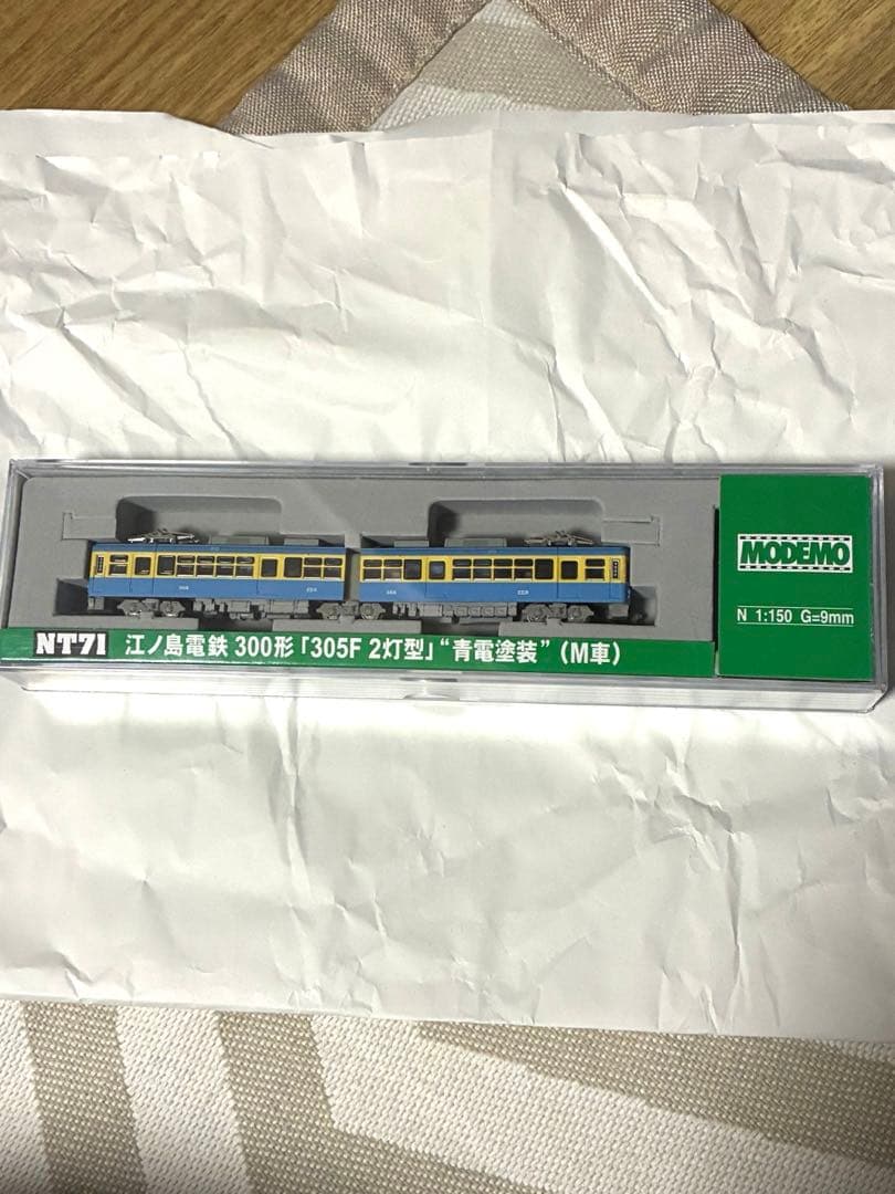 江ノ島電鉄300形「305F 2灯型」青電塗装(M車) モデモ　動力動作確認済