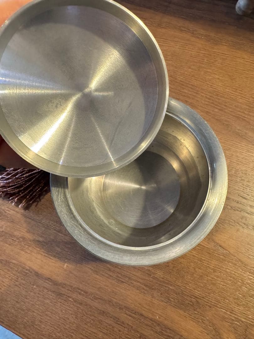 鶴彫刻の純錫製製茶釜