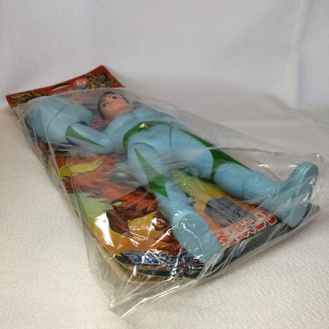 A*a様 〈当時物・未開封〉ブルマァク ミラーマン面取れ 水色成型 高さ30セン