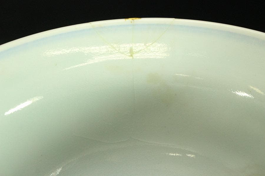 中国美術 青花 龍紋 碗 乾隆年製 φ17cm(SSN5)