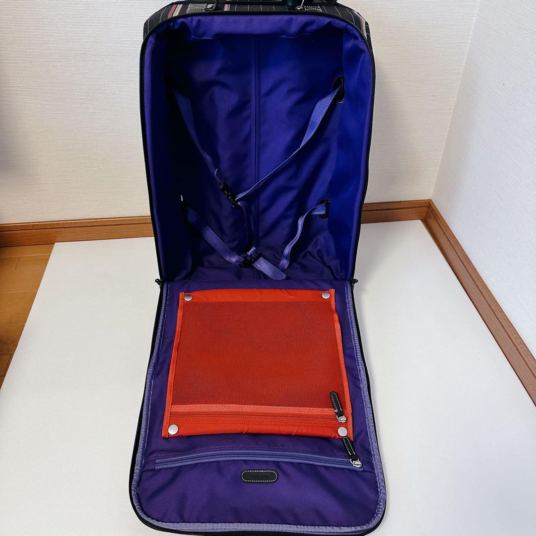 【美品】ポールスミス　マルチストライプデザイン キャリーケース　機内持ち込み