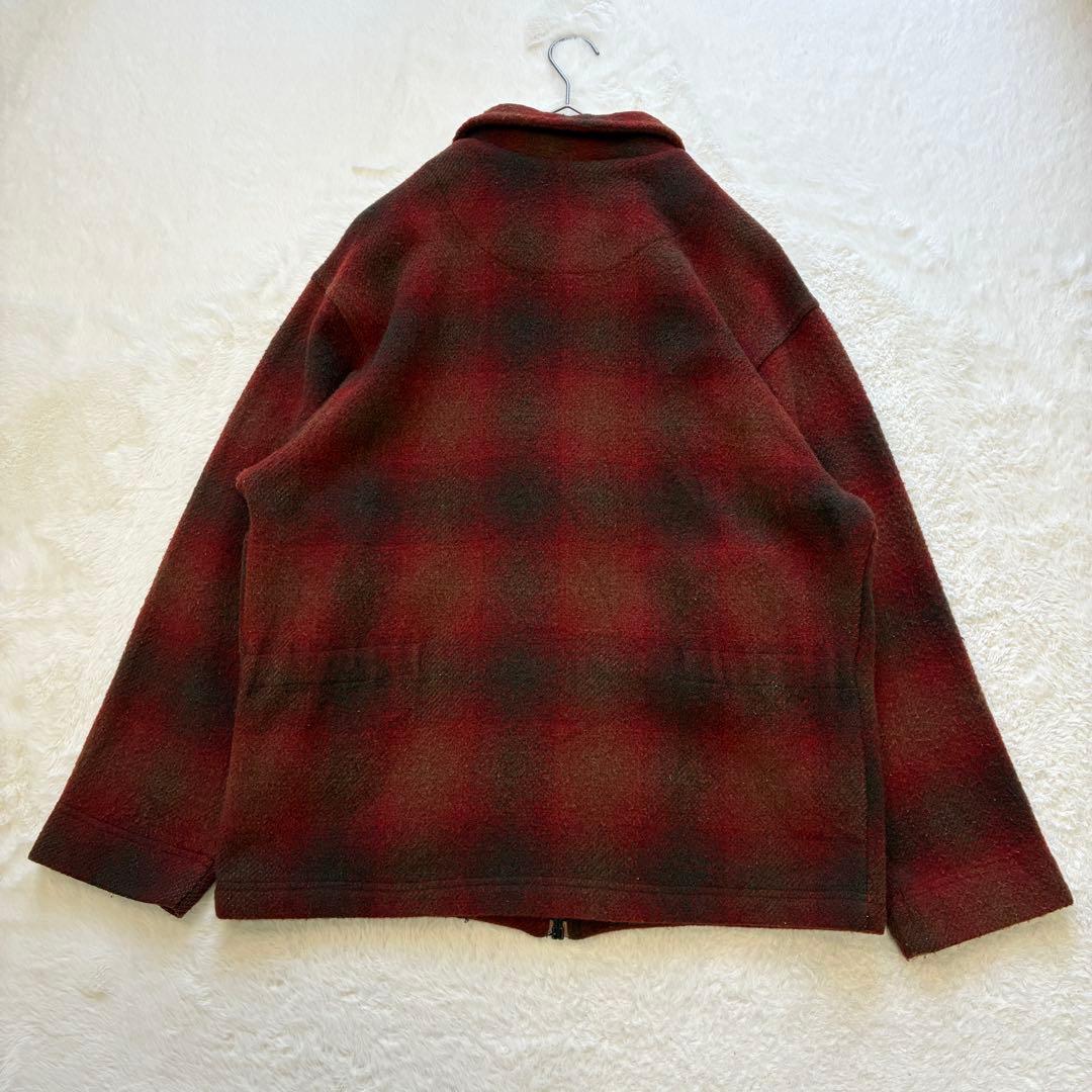 ジャケット・アウター 80s EDDIE BAUER OMBRE CHECK WOOL JACKET
