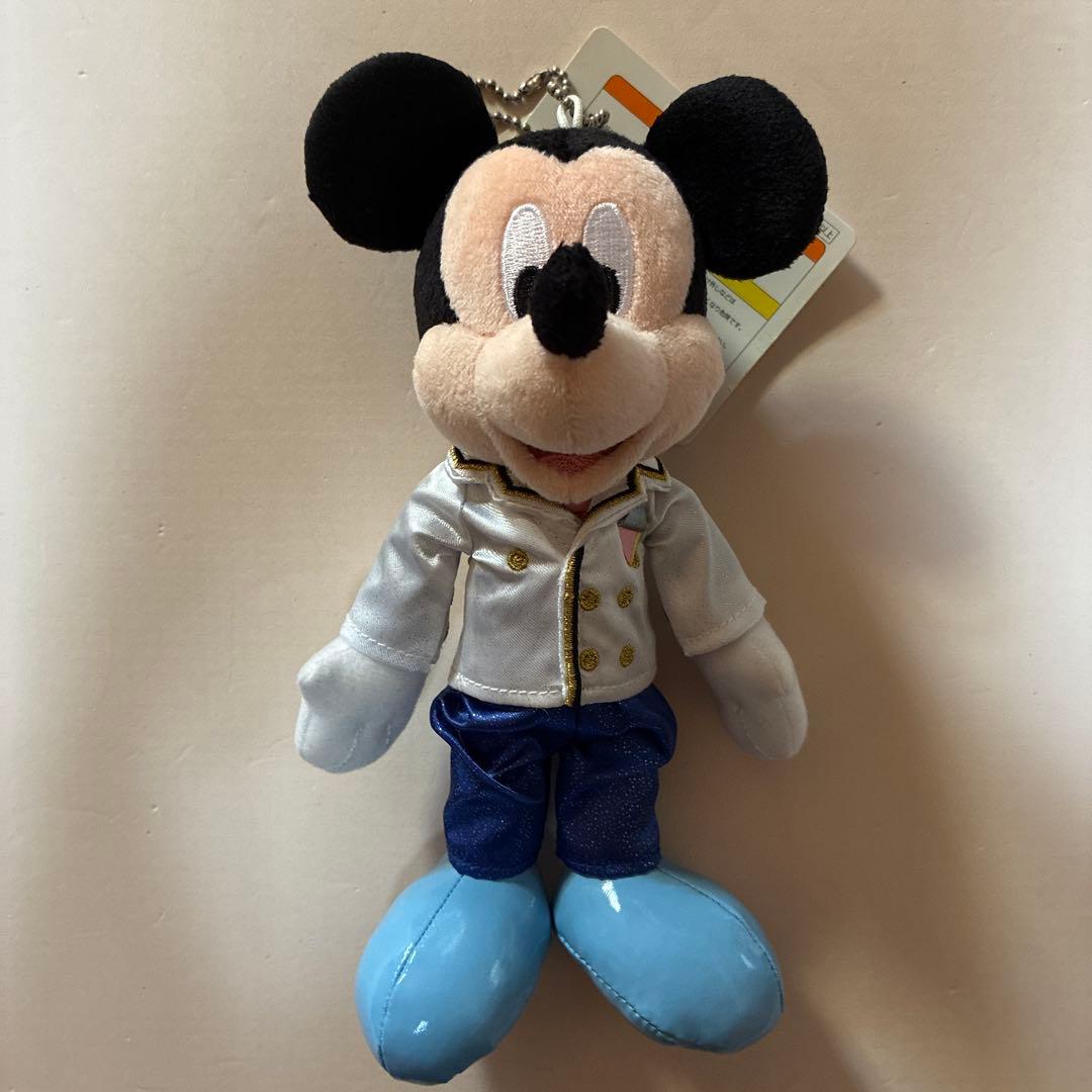 ミッキー&ミニー ぬいぐるみバッジTDSプラザエントランス　タグ付き