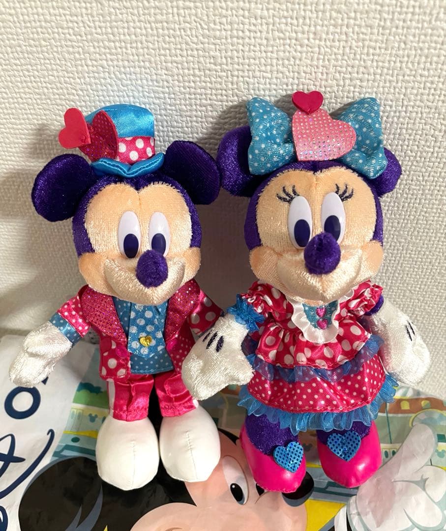 4点セット　新品未使用　ぬいぐるみバッジ ぬいば パルパルーザ ミニー　ミッキー