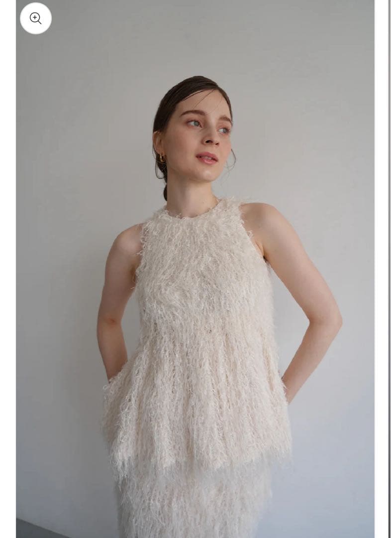 トップス Acka fringe american sleeve tops