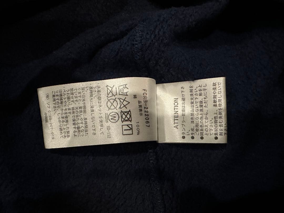 トップス FCRB HOOD LOGO ZIP UP TEAM SWEAT HOODIE