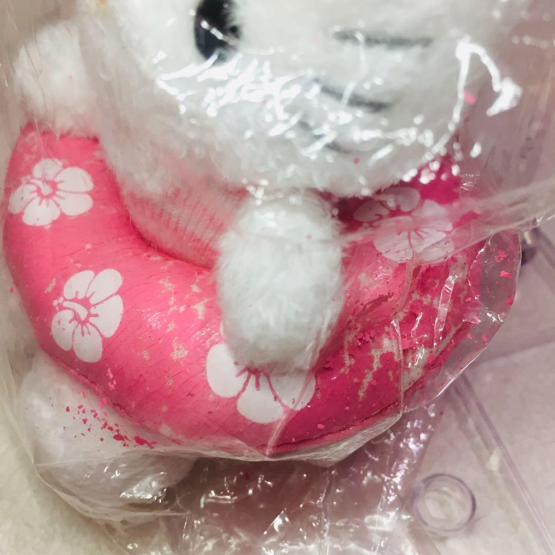 未開封品(ハガレあり)■浮き輪ハイビスカスキティ/ぬいぐるみストラップ/2005