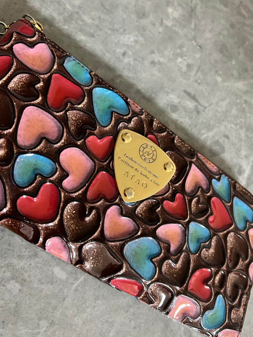 アタオ ATAO 長財布 ジュエルショコラ ハート ハッピーヴィトロ