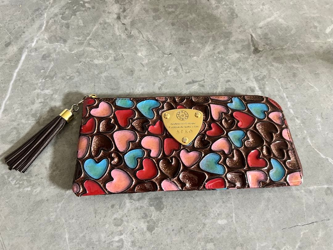 アタオ ATAO 長財布 ジュエルショコラ ハート ハッピーヴィトロ