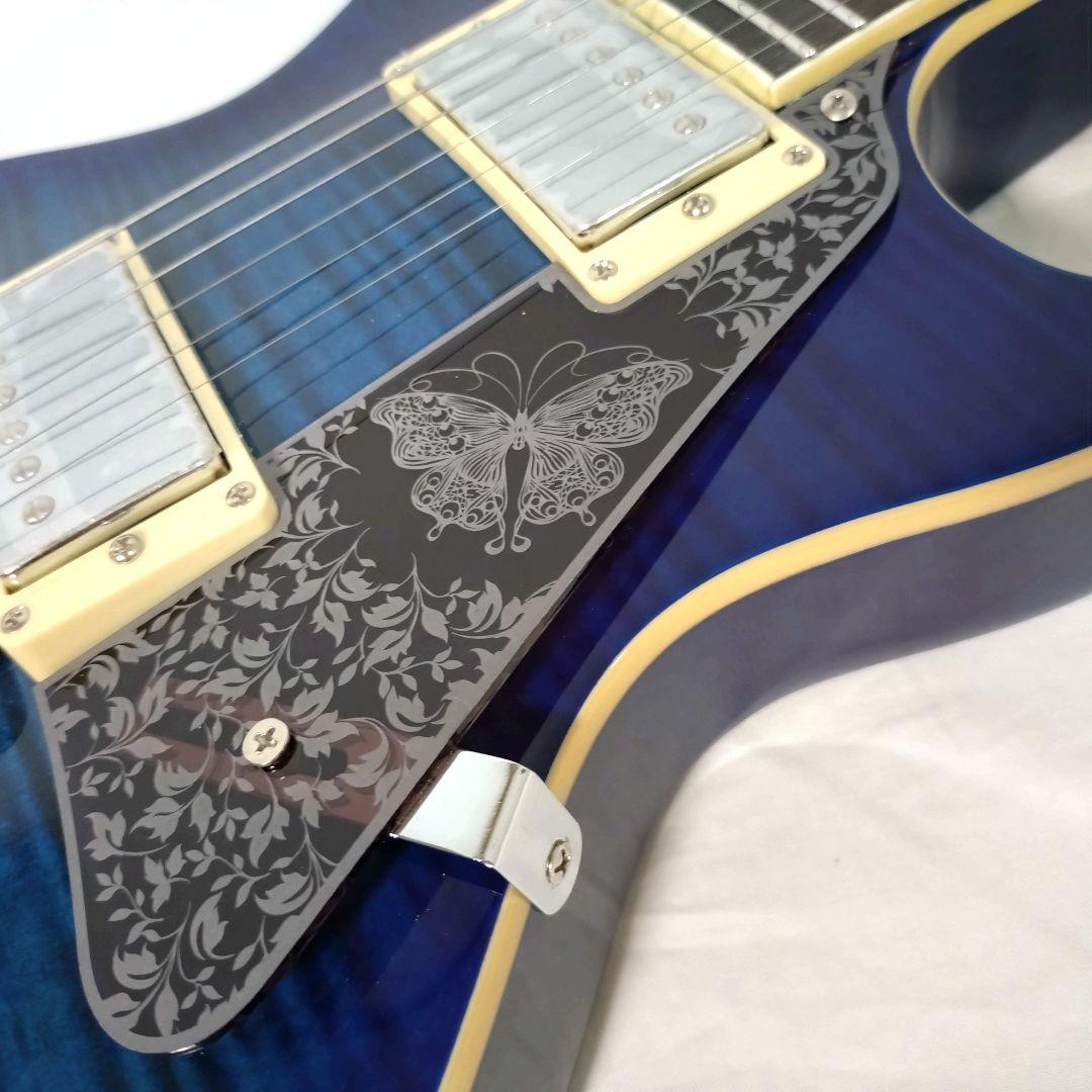 美品　Grote　LP Style　レスポールタイプ　シースルーブルー　トラ杢