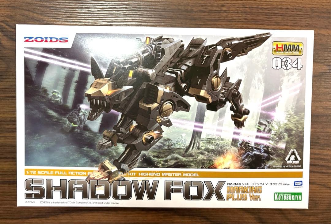 ZOIDS SHADOW FOX 1/72 プラモデルキット　シャドーフォックス