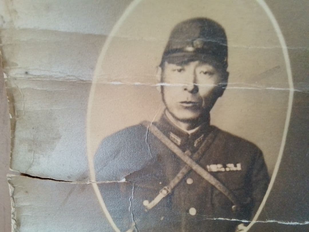 日本海汽船さいべりあ丸　 と兵隊の写真？絵はがき 昭和レトロ