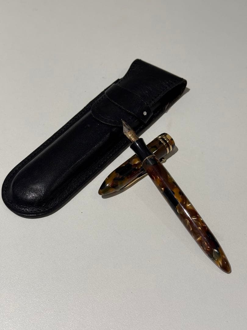 SHEAFFER Feather Touch 万年筆 レザーケース付き