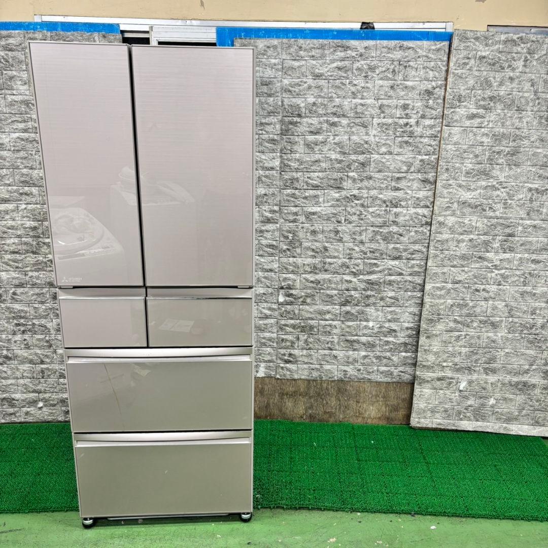 584 三菱　大型冷蔵庫　470L　400L強　小型　家庭用　自動製氷　きれい