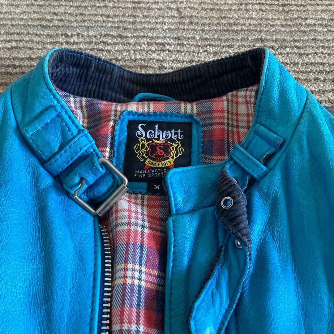 SCHOTT レザー シングルライダースジャケット サイズM