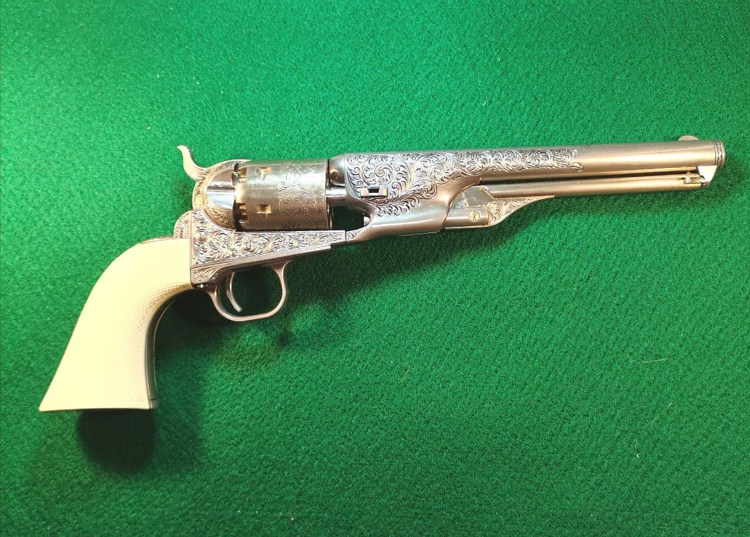 フランクリンミント カスタ—将軍の コルト 1861ネ—ビ— ABS製モデルガン