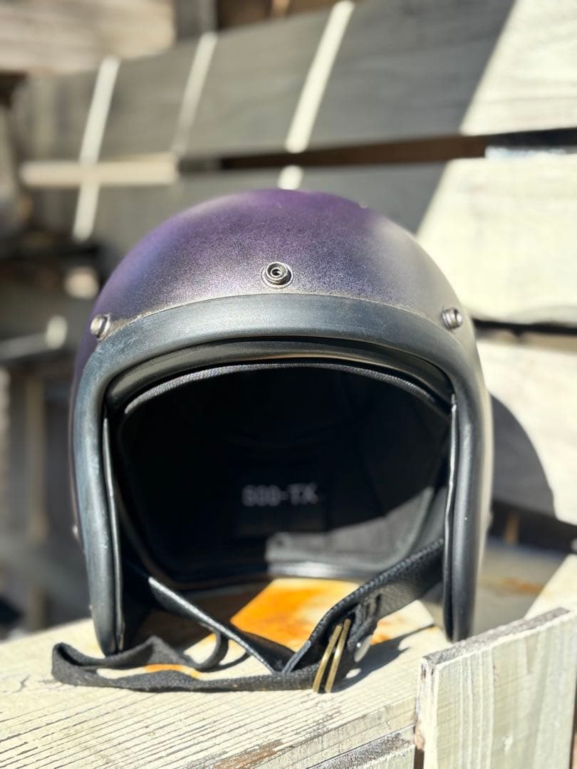 RAMSKIT カスタムヘルメット 500TX 小帽体 深め XLマットパープル