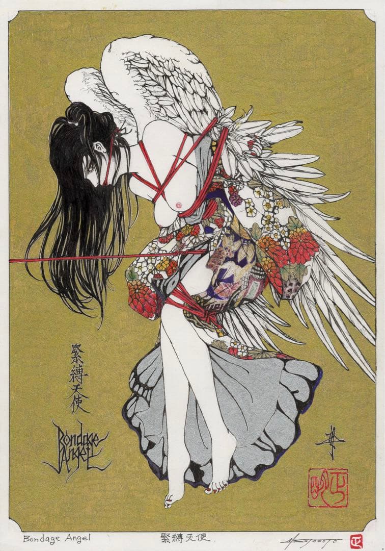 Bondage Angel 緊縛天使　【肉筆絵画】