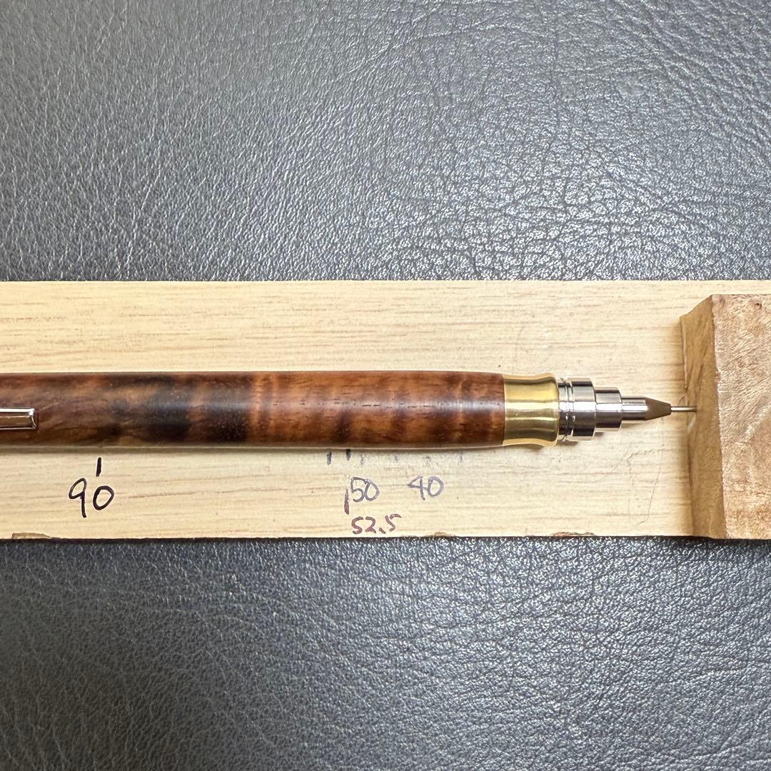 171グラナディロ杢あり　木製シャーペン　最強低重心R① 真鍮