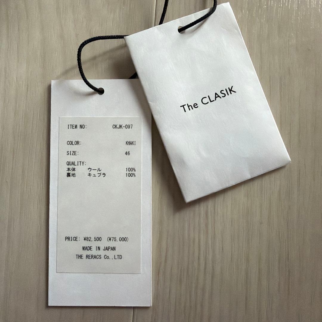The CLASIK ハリントンジャケット　サイズ46 グレー　カーキ