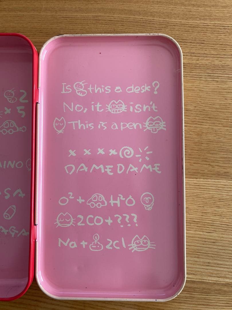 【激レア 昭和】サンリオ WAKANNAINO わかんないの 缶ペンケース