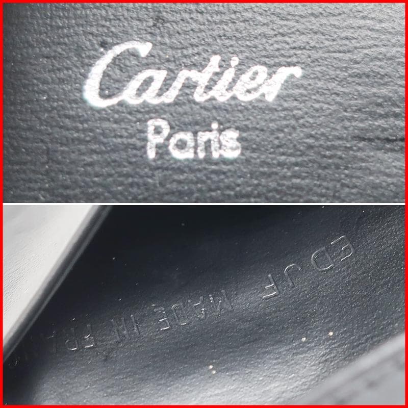 正規品 カルティエ Cartier キーケース 6連 黒 レザー C2金具 美品