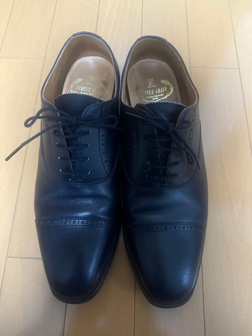 Scotch Grain ネイビー ビジネスシューズ