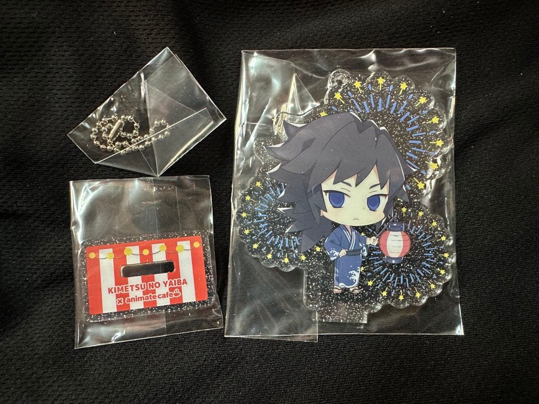 海外アニメイトカフェ限定 鬼滅の刃 【冨岡義勇】アクリルスタンドキーホルダー