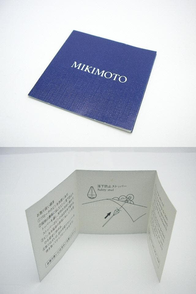 美品です。　ミキモト　シルバーブローチ　アコヤパール付　箱、冊子付き