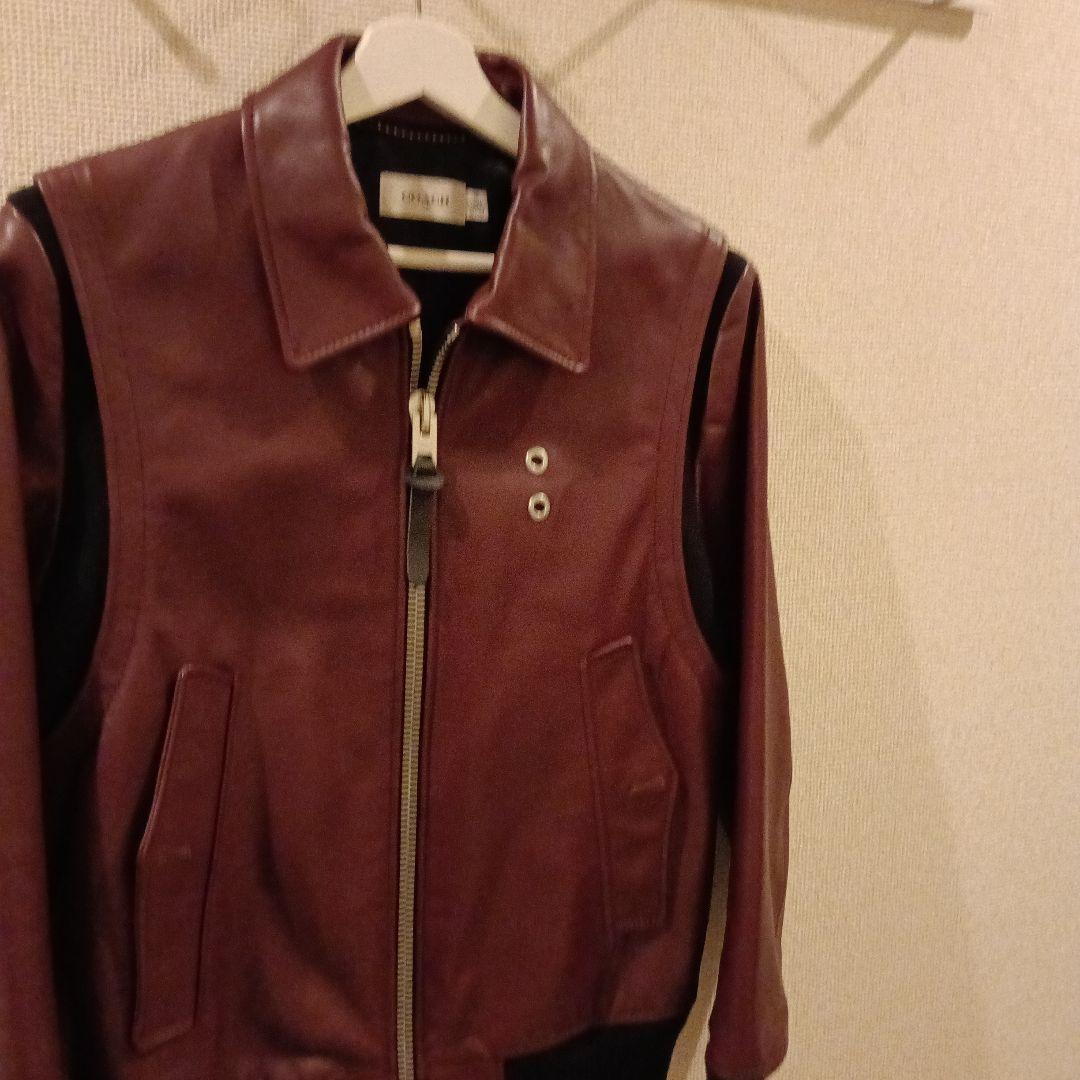 COACHコーチシングルライダースジャケット　ボルド　 S 46