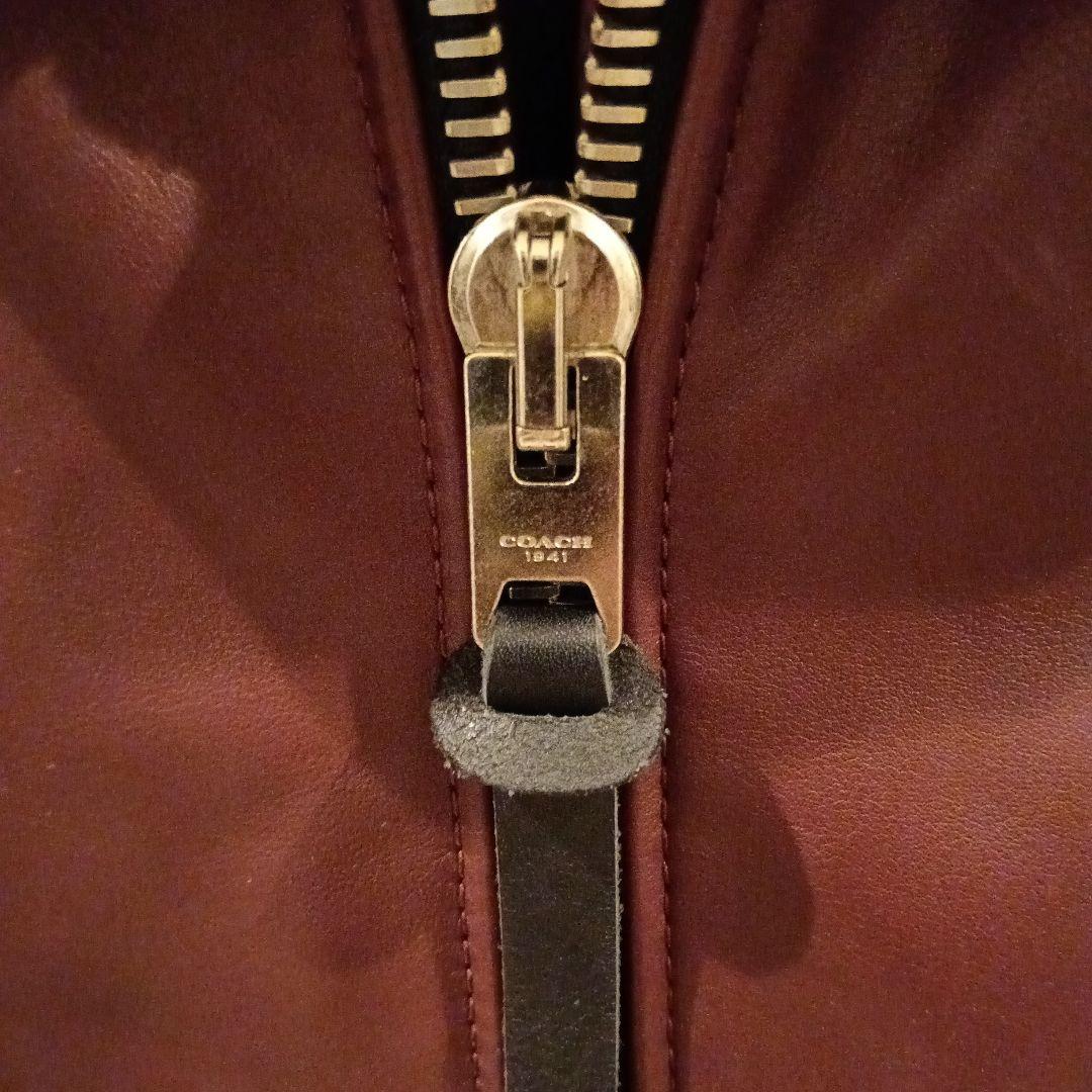 COACHコーチシングルライダースジャケット　ボルド　 S 46