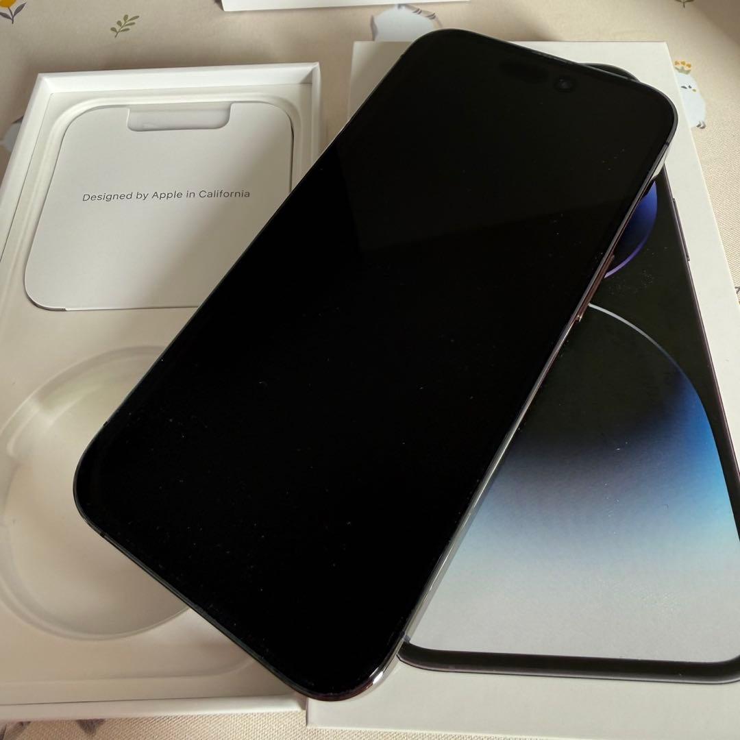 美品iPhone14Pro 256GBディープパープル SIM