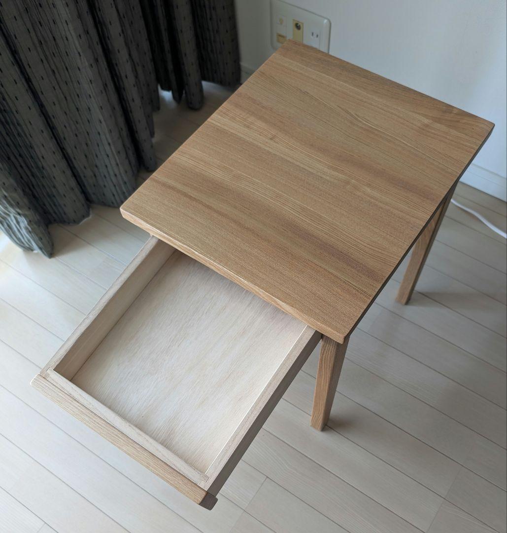 【無印良品】 木製ベッドサイドテーブル