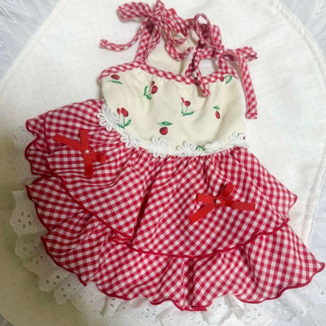 luxebirdie スリーズワンピース S さくらんぼ レッド