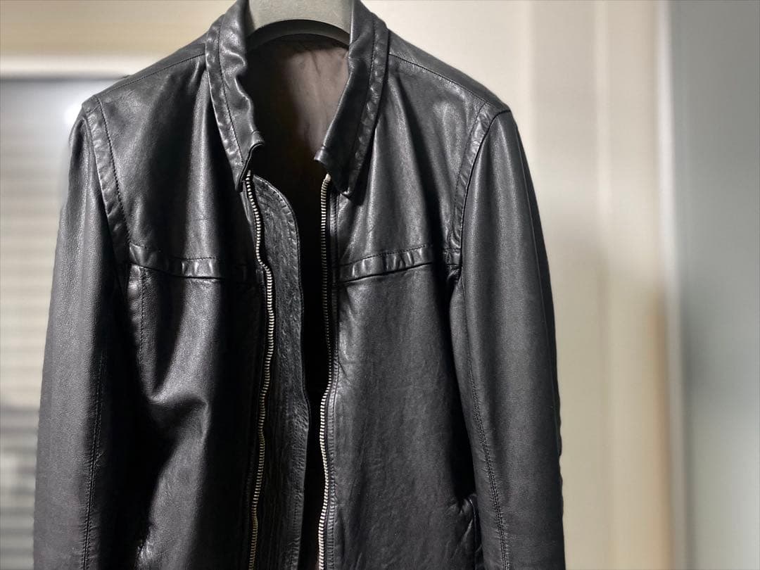 ジャケット・アウター Rick Owens archive leather biker jacket