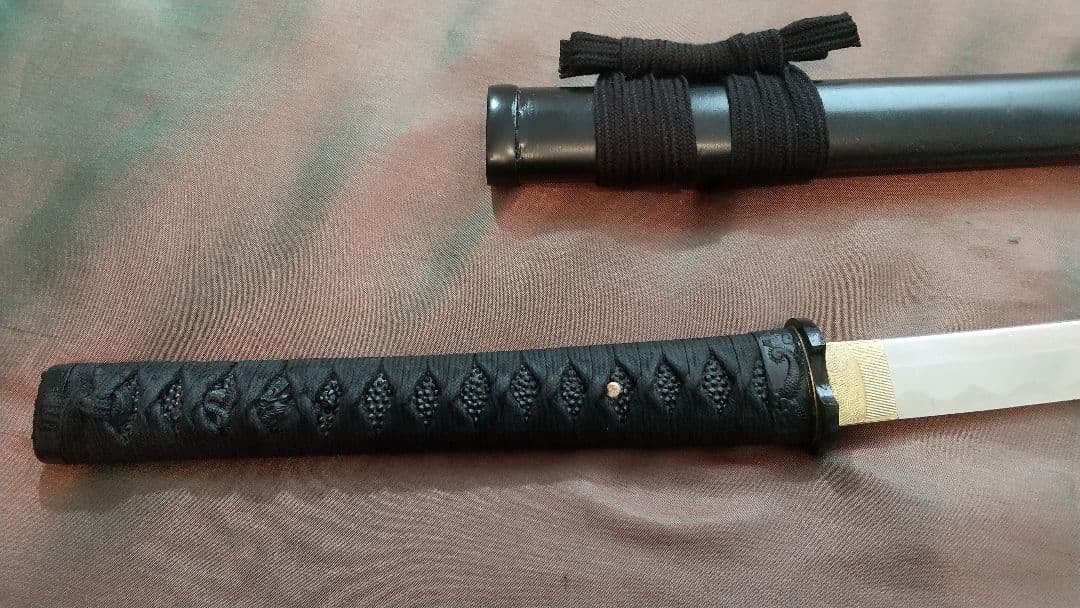 【鐺・責金】模造刀 小太刀 長脇差 模擬刀 軽量アルミ刀身 拵え 鍔 刀