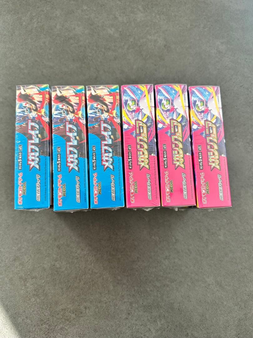 ポケモンカード　メガブレイブ　メガシンフォニア　新品未開封シュリンク付き3箱ずつ