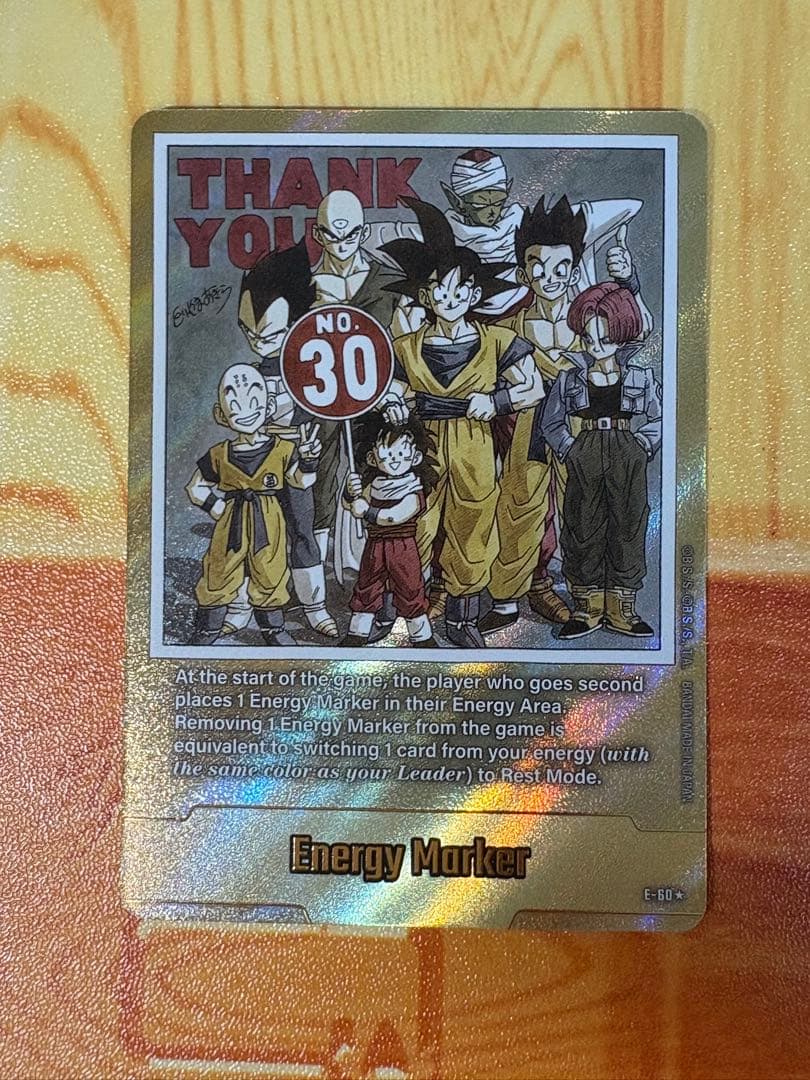 フュージョンワールド　金 エナジーマーカー　30巻　E-60 英語版