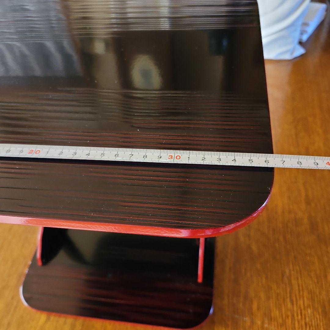 茶道具　小四方棚　漆塗り未使用　出品のため開封組み立てました