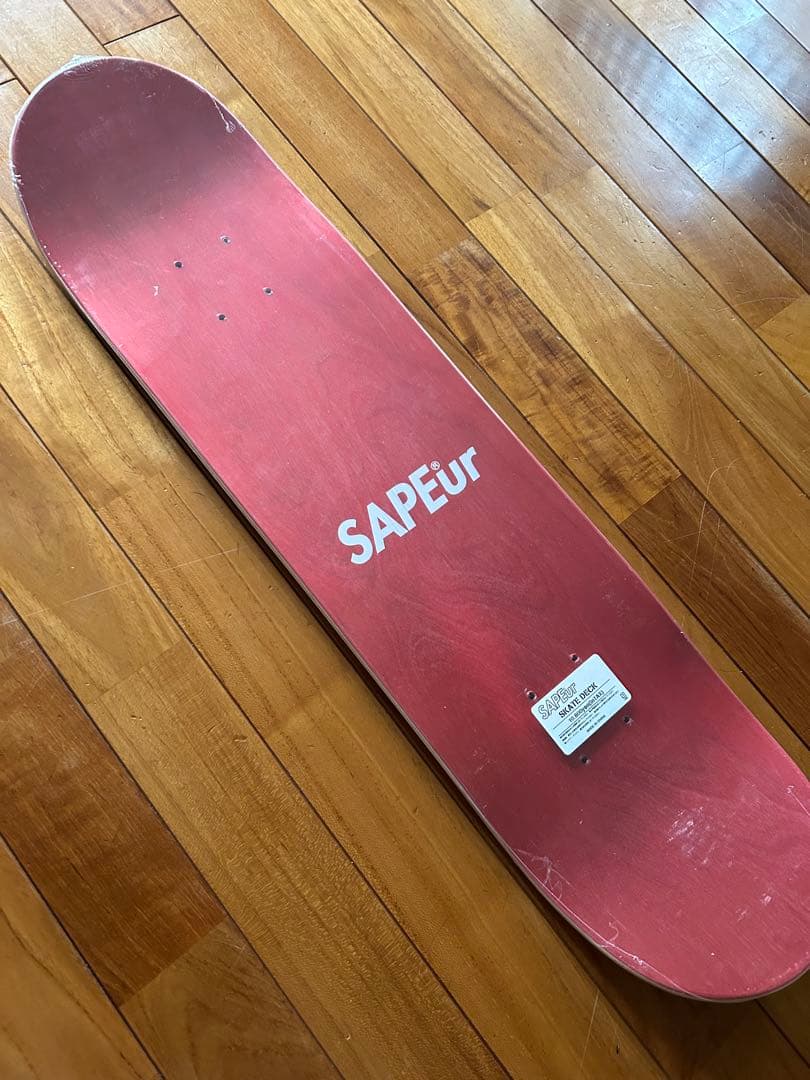 新品未使用　SAPEur スケートボード デッキ　レッド　サプール
