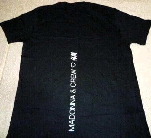 マドンナ　MADONNA & CREW ♥ 　貴重 黒 Tシャツ　Lサイズ