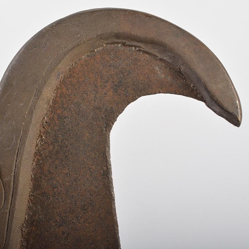 チベット密教法具　古銅　カルティカ　カルタリ　曲刀　斧　M　R7285