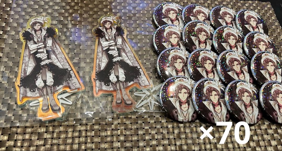 アイナナ 御堂虎於 オーロラ ビギネク 5周年 缶バッジ70点 アクスタ2点