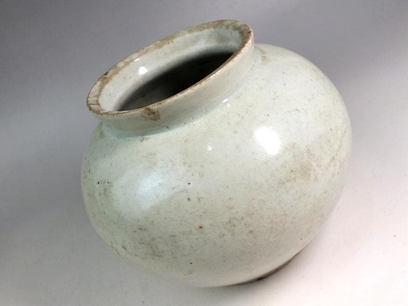 ☆*古陶磁* 李朝白磁壺 コレクターより ☆A13