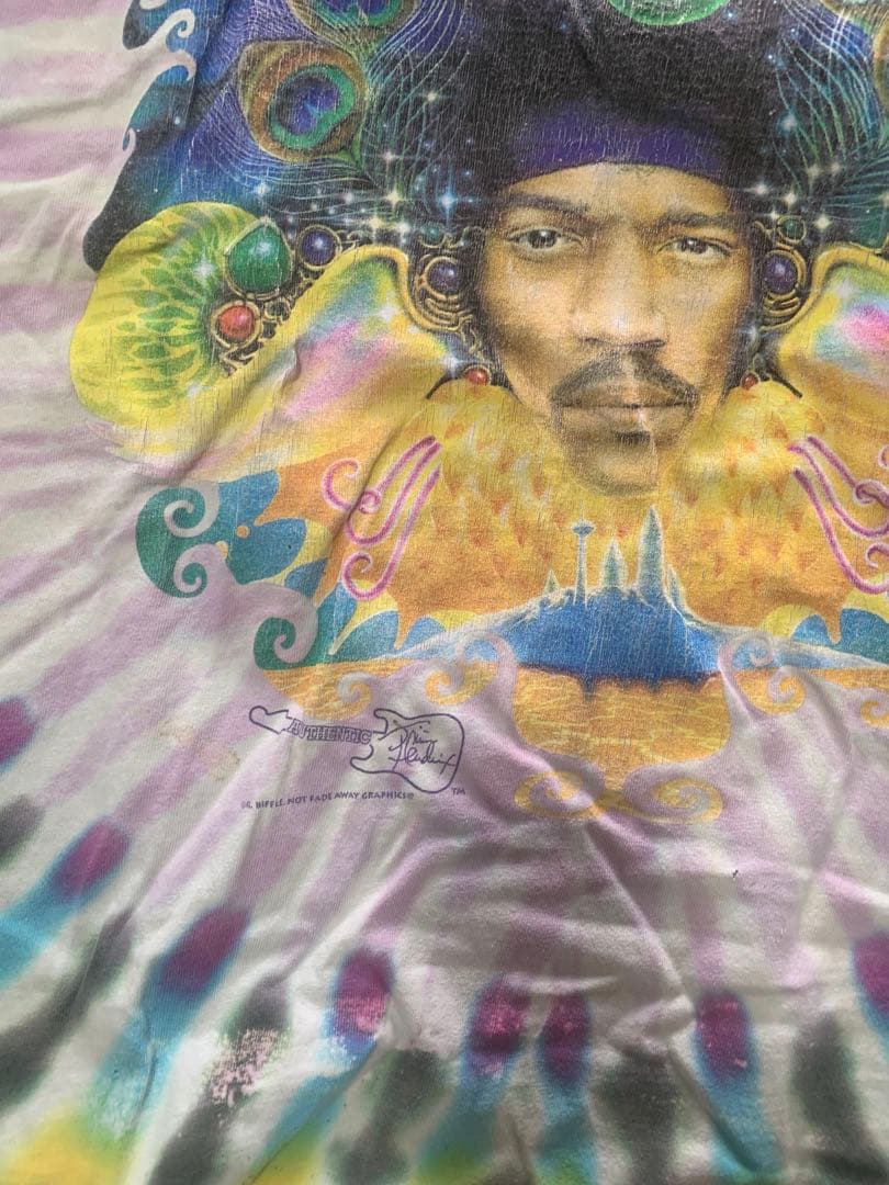 Jimi Hendrix タイダイ柄 Tシャツ XL