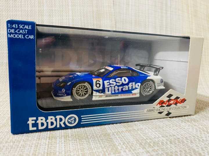 外箱未開封 エブロ 1/43 esso エッソ スープラ 2002 JGTC