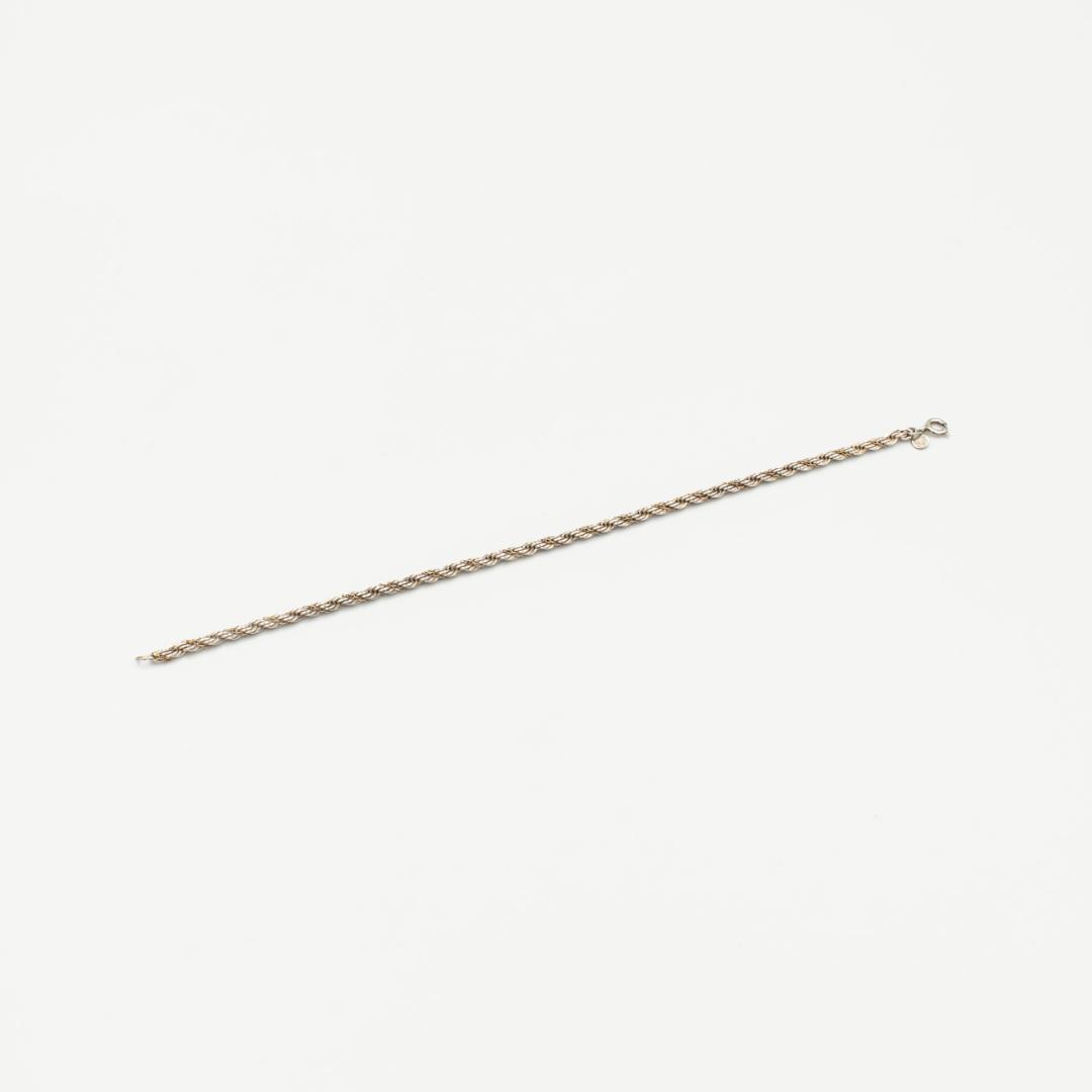 ヴィンテージ ティファニー ツイストロープ ブレスレット 18.5cm 80年代