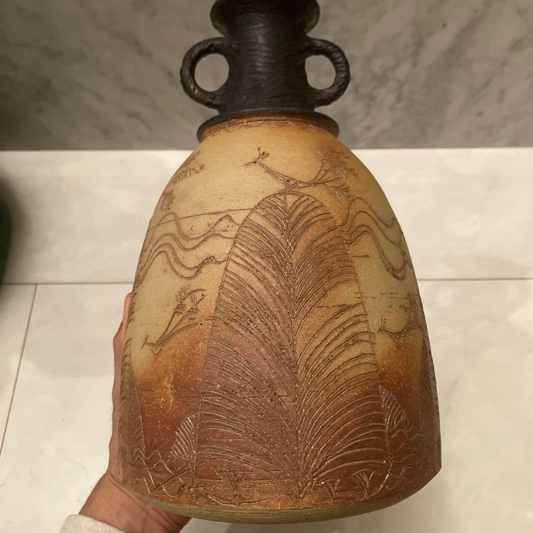 90 年代スリランカ作家Ajithさんが手掛けた雰囲気抜群の花瓶