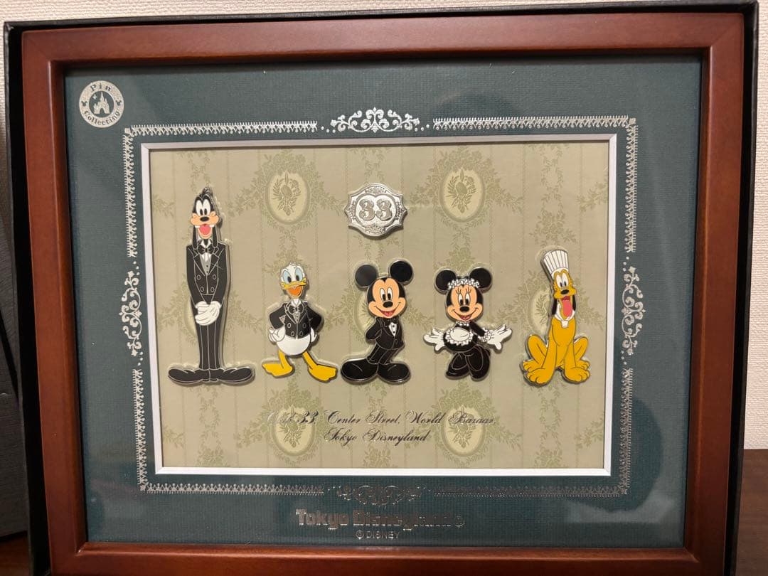 ☆ディズニー　クラブ　33 ピンバッチ　額　フレーム☆